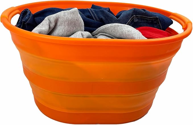 SAMMART 23L Collapsible Plastic Laundry Basket - Image 9