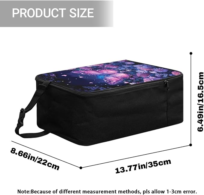 Rose Daisy Butterfly Portable Steamer Storage Bag - Image 7