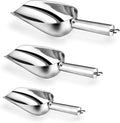 Ice Scoop, E-far Stainless Steel Kitchen Utility Scoop Set by E-far