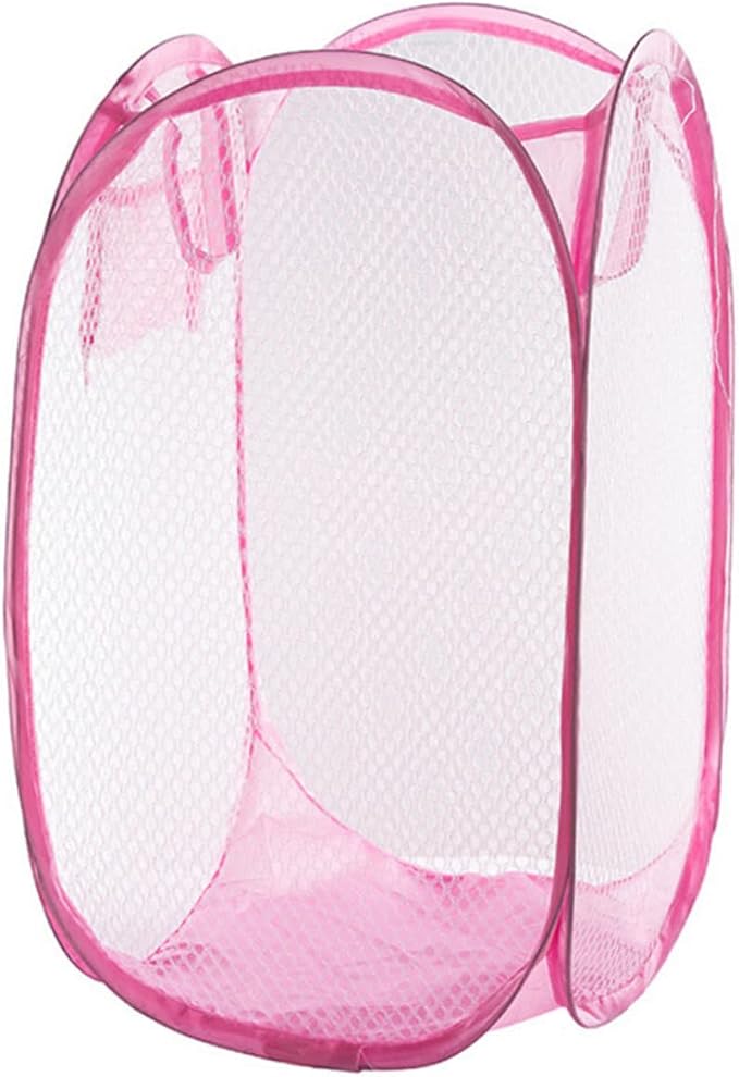 Pop-up Laundry Hamper Foldable Mesh Dirty Clothes Basket - Image 6