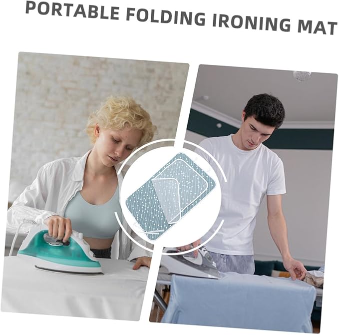 Unomor Foldable Heat Resistant Ironing Mat Portable Insulating Iron Pad - Image 6