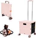 FELICON SELORSS Foldable Utility Cart Folding Portable Rolling Crate Handcart by FELICON