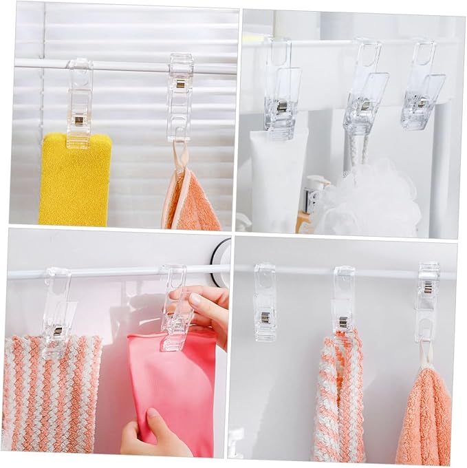 DOITOOL 8pcs Heavy Duty Clothes Pins Hangers Clip Hooks - Image 2
