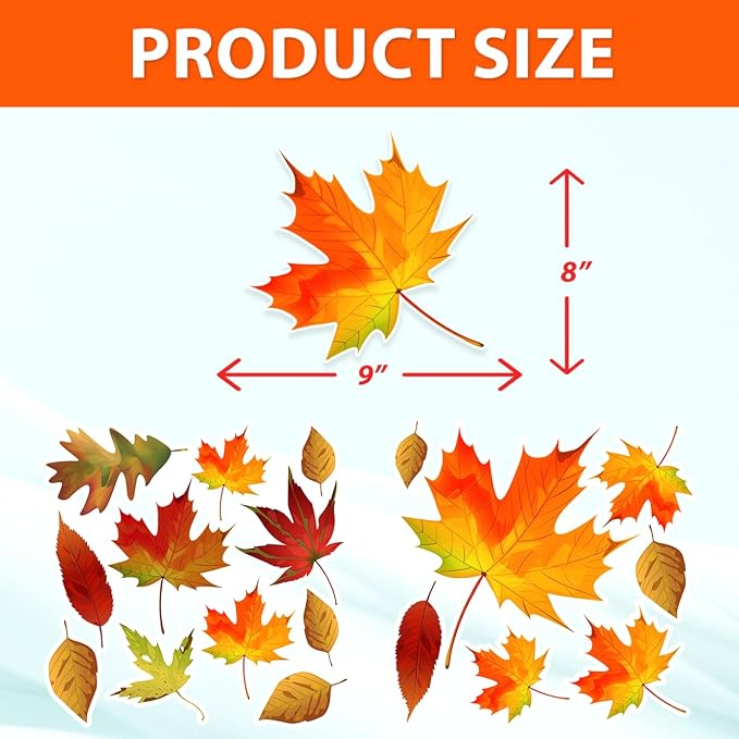Autumn Leaves Sticker Pack Vinyl Fall Foliage Stickers - Image 2