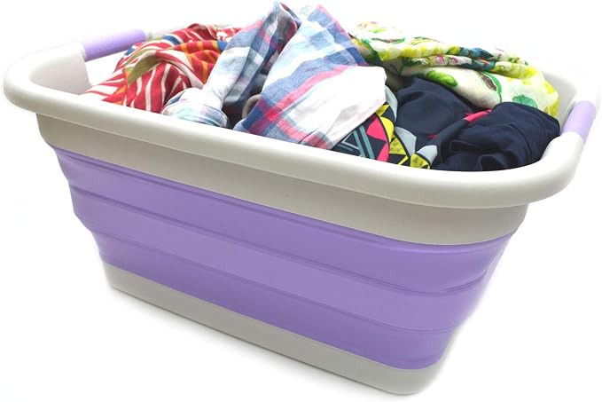 SAMMART 41L Collapsible Plastic Laundry Basket - Image 3