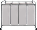STO STO Laundry Sorter 4 Section, 4 Bag Clothes Hamper, Rolling Laundry Cart by STOSTO