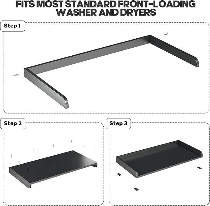 1-Tier Washer Dryer Countertop, Washer and Dryer Topper - Image 5