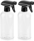 Bynccea Plastic Spray Bottles 2 Pack Clear Empty Spray Bottle 16oz 500ml Squirt by Bynccea