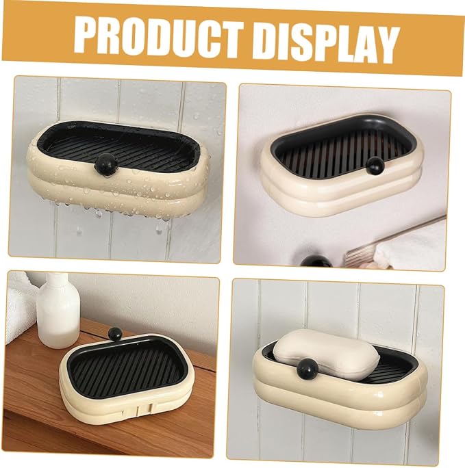 Wall-Mounted Double Layer Soap Dish - Image 3