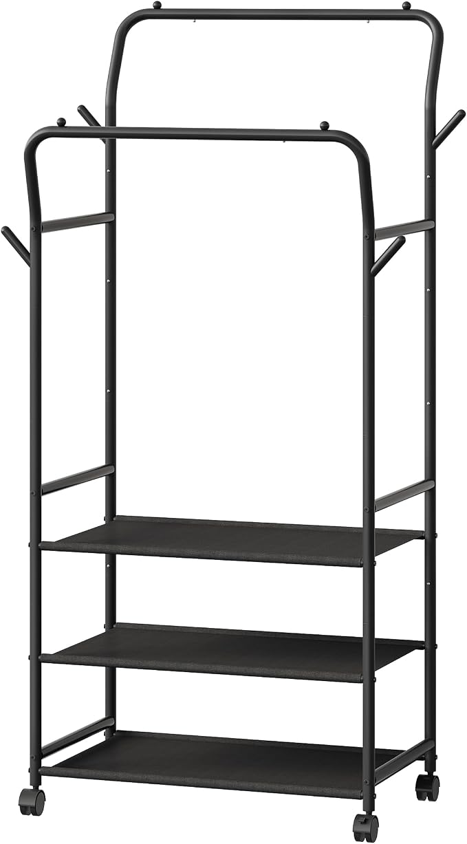 Clothes Racks for Hanging Clothes, Rolling Garment Rack, Clothing Rack - Image 9