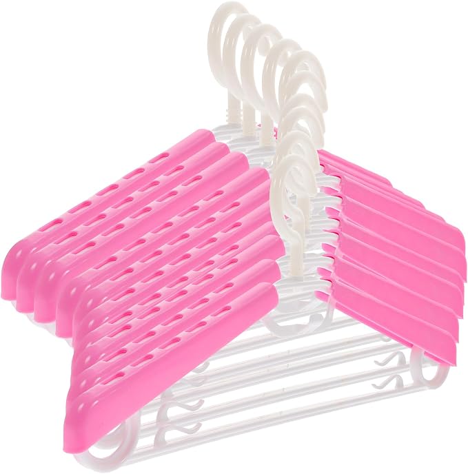 Adjustable Extra Wide Plastic Clothes Hangers by EXAOMBLE