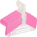 Adjustable Extra Wide Plastic Clothes Hangers by EXAOMBLE