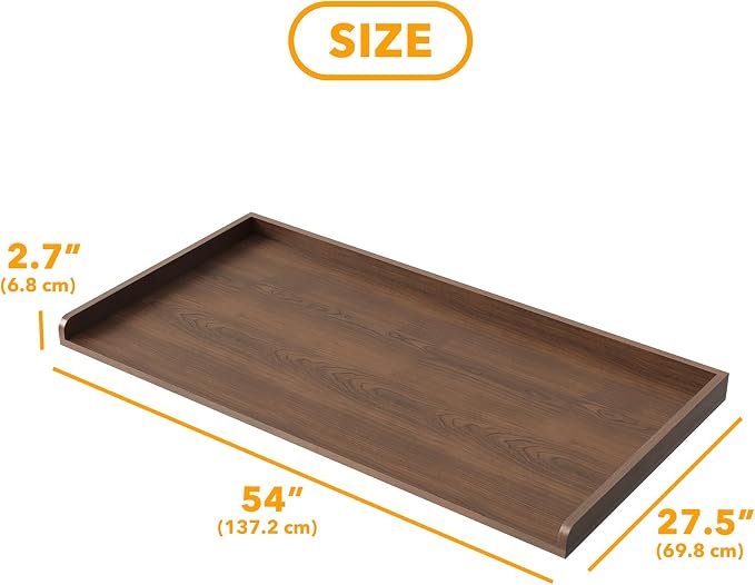 SpaceAid Washer Dryer Countertop, Laundry Wood Shelf Topper - Image 2