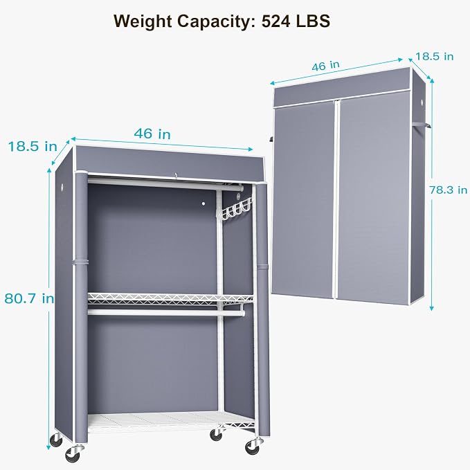 FUTASSI White Clothing Rack - Image 5