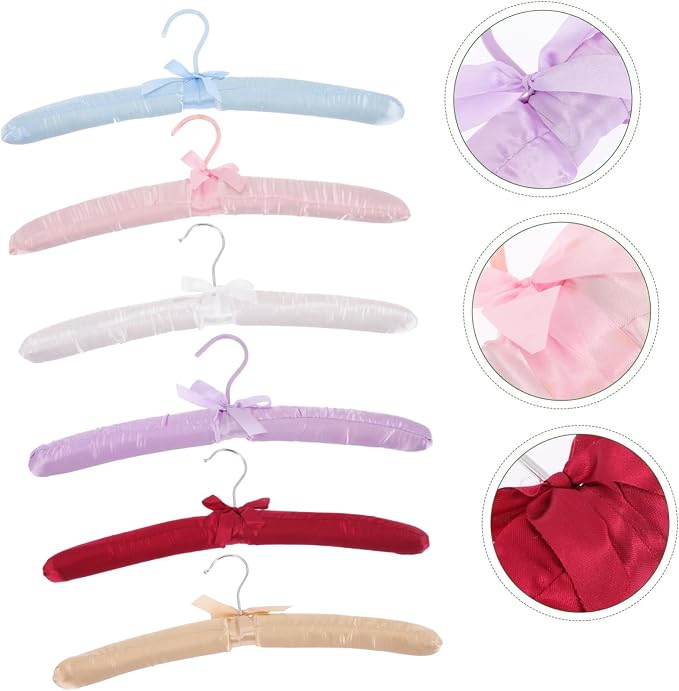 6pcs Padded Hangers Non- Satin Clothes Hangers - Image 6