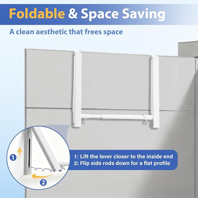 Over The Door Hanger, Foldable Over The Door Drying Rack - Image 5