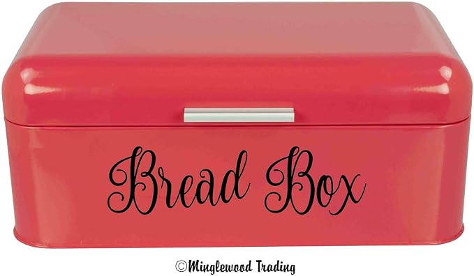 Bread Box 7.5w x 2h Label | Kitchen Organization | Die Cut Vinyl Decal | Black - Image 2