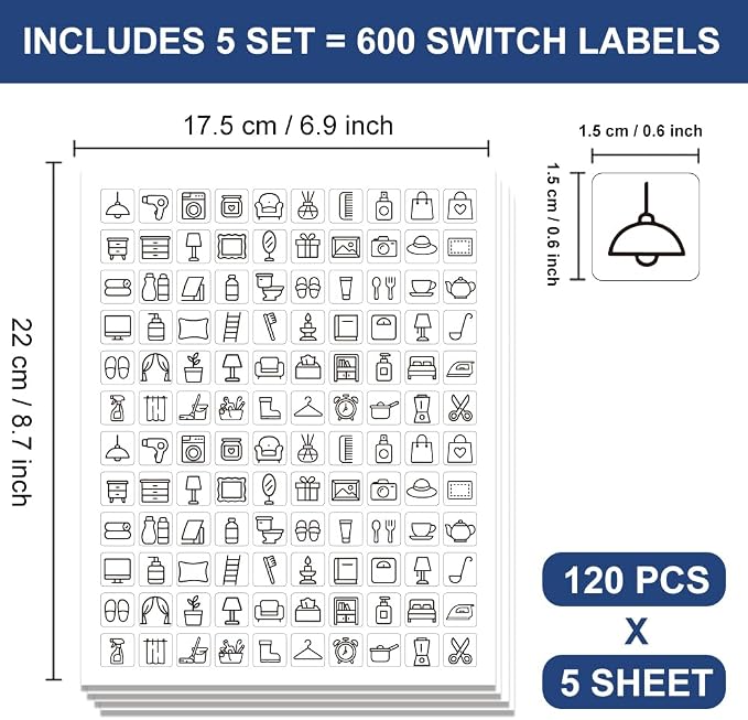 600 Pcs Chore Planner Stickers, Calendar Sticker Book Planner Stickers - Image 2