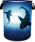 Floating Shark Laundry Basket, Sea Animals Laundry Hamper Foldable Waterproof by SLHFDKL