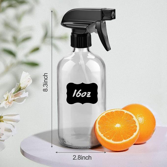 Glass Spray Bottles, 16oz Clear Glass Spray Bottles - Image 5