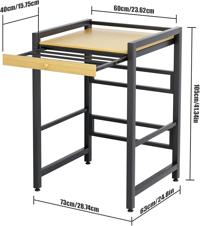 hatleues Over The Washer Storage Shelf, Washing Machine Storage Utility Rack - Image 2