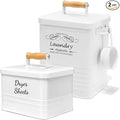 SSTATES Laundry Room Organization Set, Metal Laundry Detergent Pods Container by SSTATESS