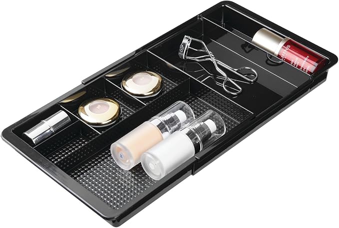 mDesign Expandable Plastic Drawer Organizer and Storage Container by mDesign