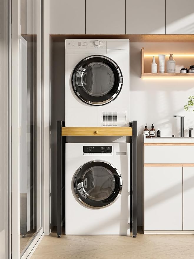 Over The Washer and Dryer Storage Shelf, Washing Machine Storage Utility Rack - Image 2