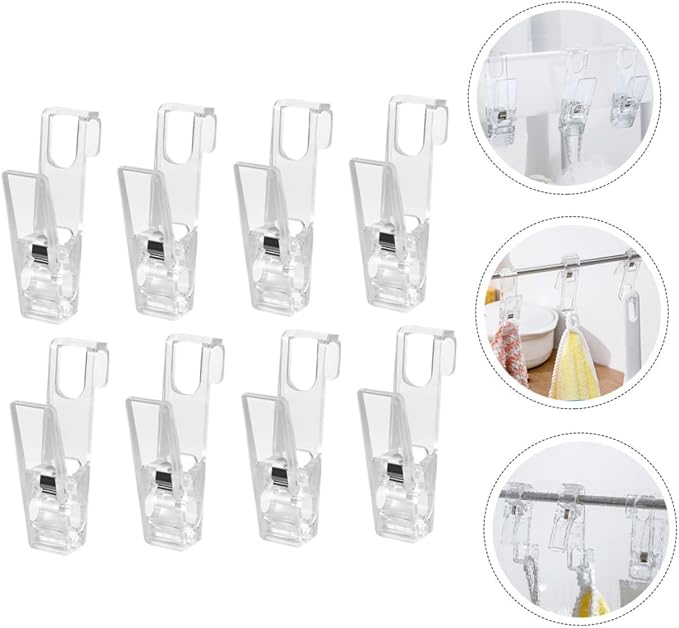 VILLCASE 8pcs Heavy-Duty Windproof Laundry Clips - Image 2