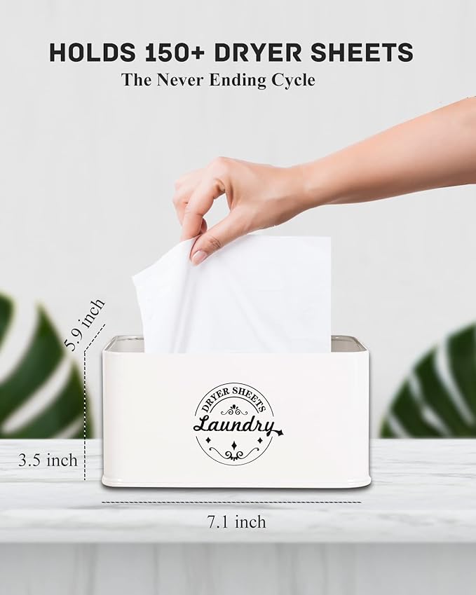 Dryer Sheet Holder with Hinged Lid - Image 4