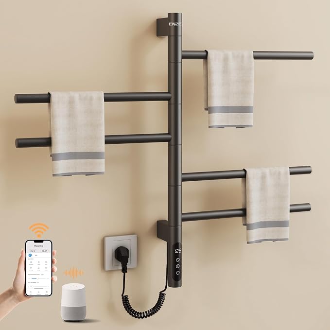 ENZE Smart Rotating Heated Towel Rack by ENZESMART