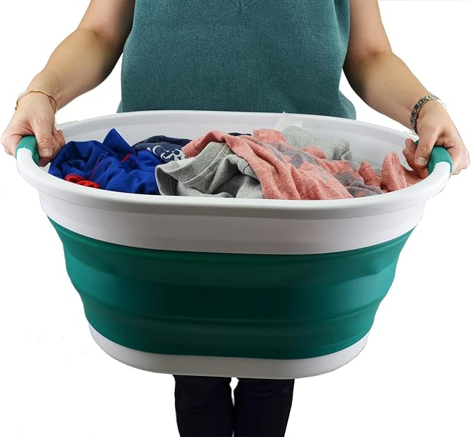 SAMMART 32L Collapsible Plastic Laundry Basket - Image 7