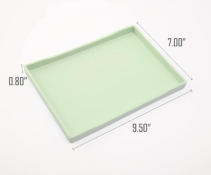 Green Small Serving Tray, Countertop Organizer - Image 6