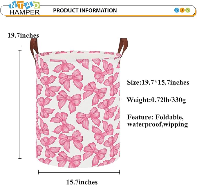 Laundry Hamper, Laundry Basket, Baby Nursery Hamper, Waterproof Storage Bin - Image 6
