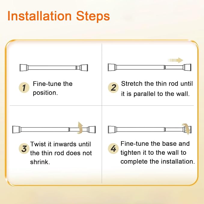 ZIMGOD Closet Rod Heavy Duty Clothes Hanging Bar - Image 9
