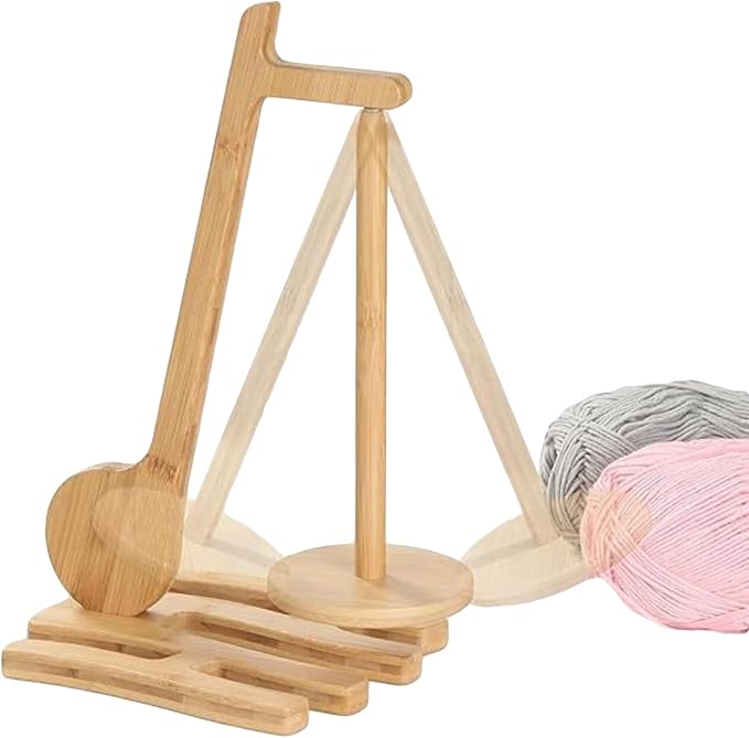 Joyeee Yarn Holder for Crocheting and Knitting, Note Shape Spinning Yarn Minder - Image 5
