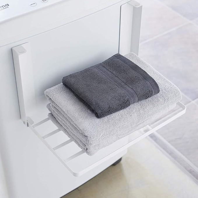 Yamazaki 5096 Washing Machine Side Magnet, Folding Shelf, Approx. 16.1 x 10.6 x - Image 3