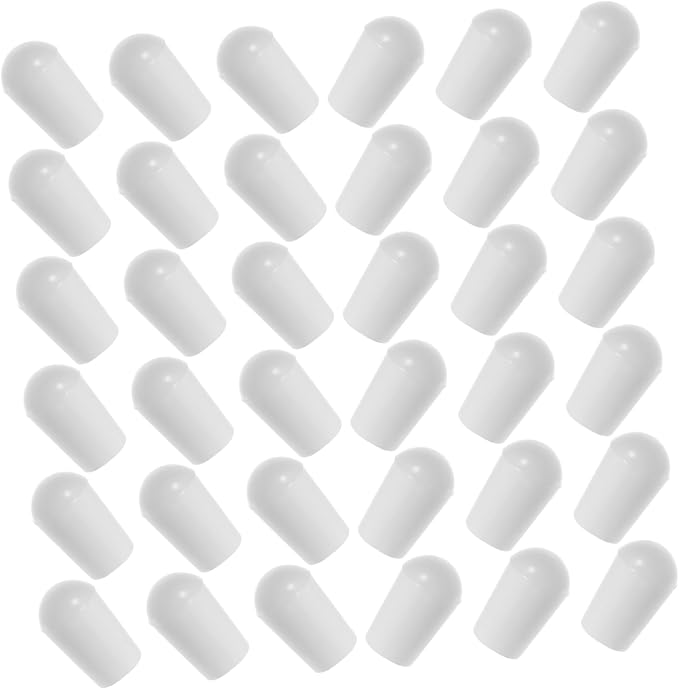 STOBAZA 400pcs Hanging Hooks Wire End Protectors Hanger End Caps Wire Screw - Image 9