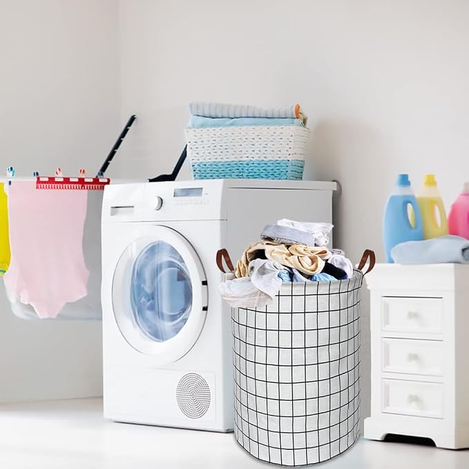 CLOCOR Collapsible Round Laundry Hamper/Large Storage Basket/Toys Bin/Boys and - Image 3