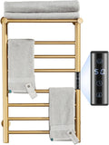 Gold Heated Towel Warmer Rack, Electric Heated Towel Drying Rack by EWDPHW
