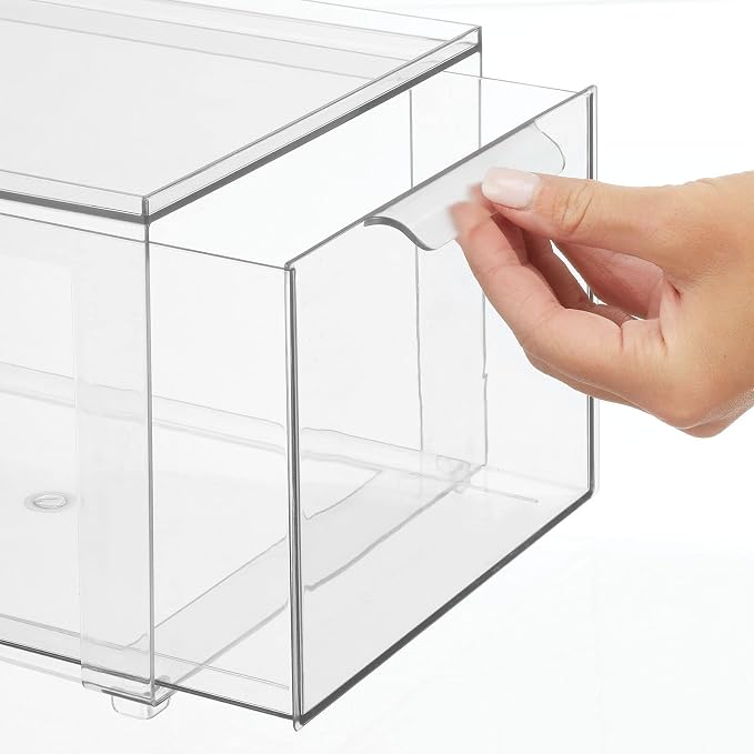 mDesign Plastic Stackable Bathroom Storage Organizer Bin - Image 7