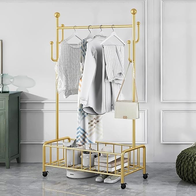 Corner Coat Rack Floor-Standing Bedroom Hanger - Image 7