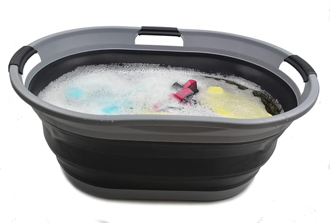 SAMMART 44L Collapsible Plastic Laundry Basket - Image 6