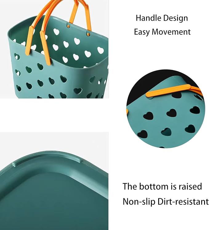 Anyoifax Portable Shower Caddy Tote Plastic Storage Basket - Image 5