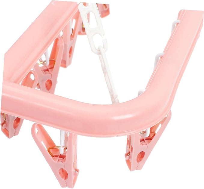 PRETYZOOM 2pcs Foldable Laundry Drying Rack Clips Hangers Clips - Image 9