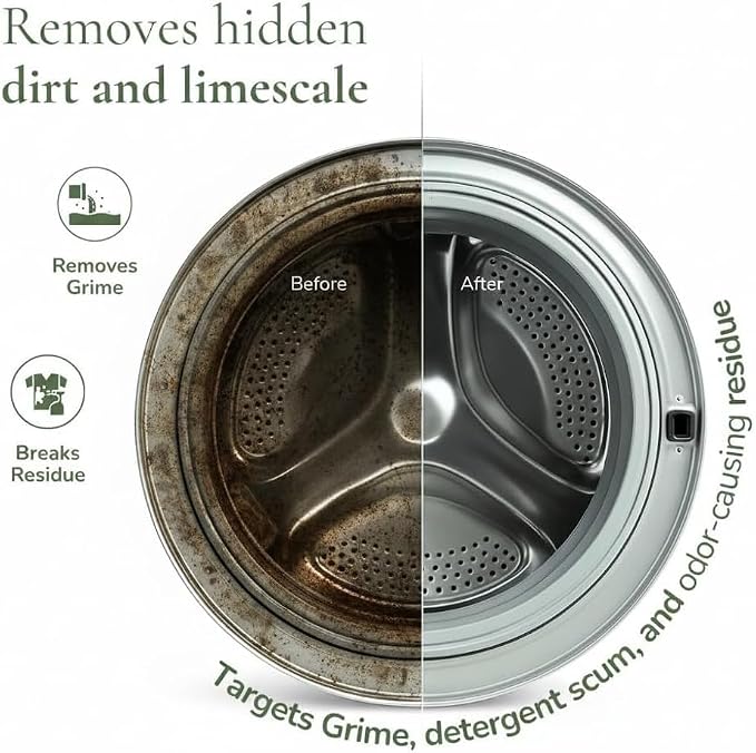Washing Machine Cleaning Tablets, Lemon Scent – Deep Clean Descaler - Image 2
