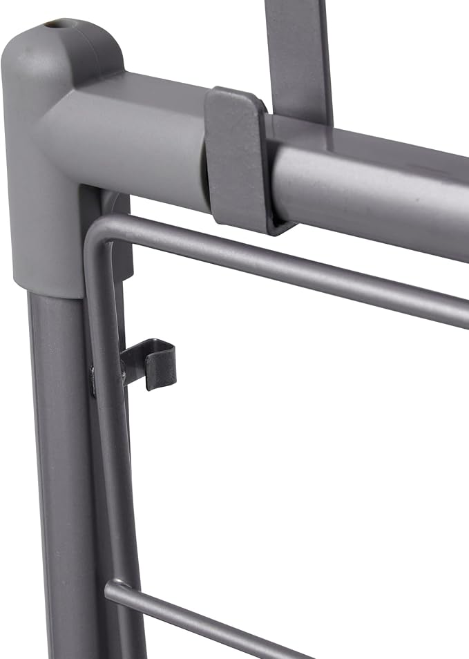 Household Essentials Metal Expandable Over the Door Drying Rack - Image 5