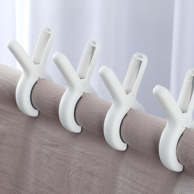 Luxshiny Plastic Clothes Clips and Laundry Sock Clips, Small Yellow Large Blue - Image 4