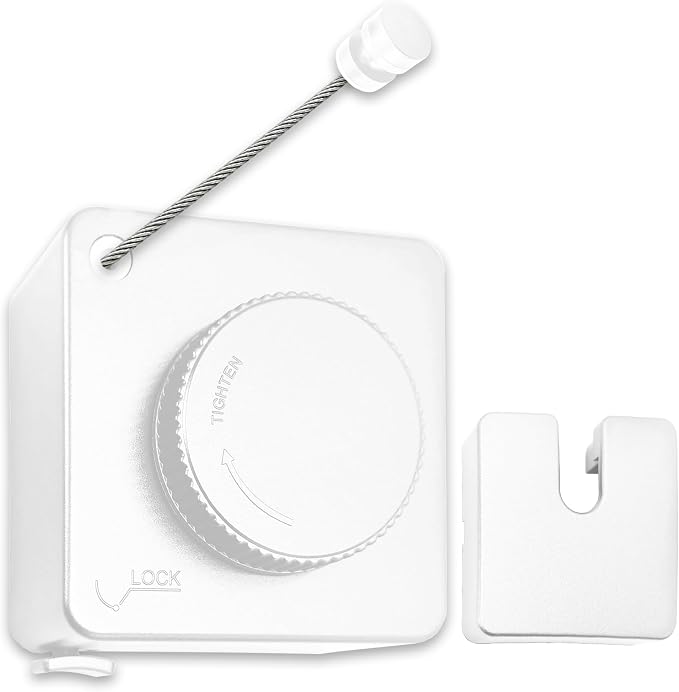 Retractable Clothesline, Non-Sagging Wall Mounted Laundry Line, Space-Saving by Unknown