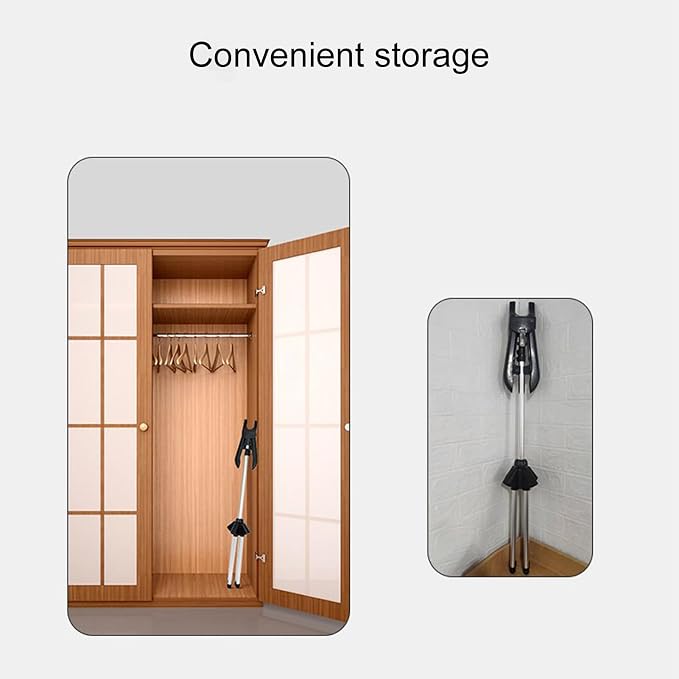 Adjustable Garment Steamer Stand, Foldable Clothes Hanger Holder, Ironing - Image 4